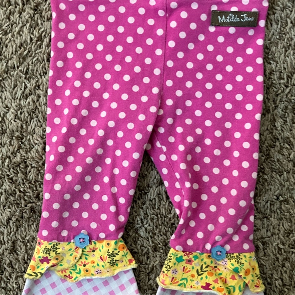 Matilda Jane Pink Polka Dot Leggings